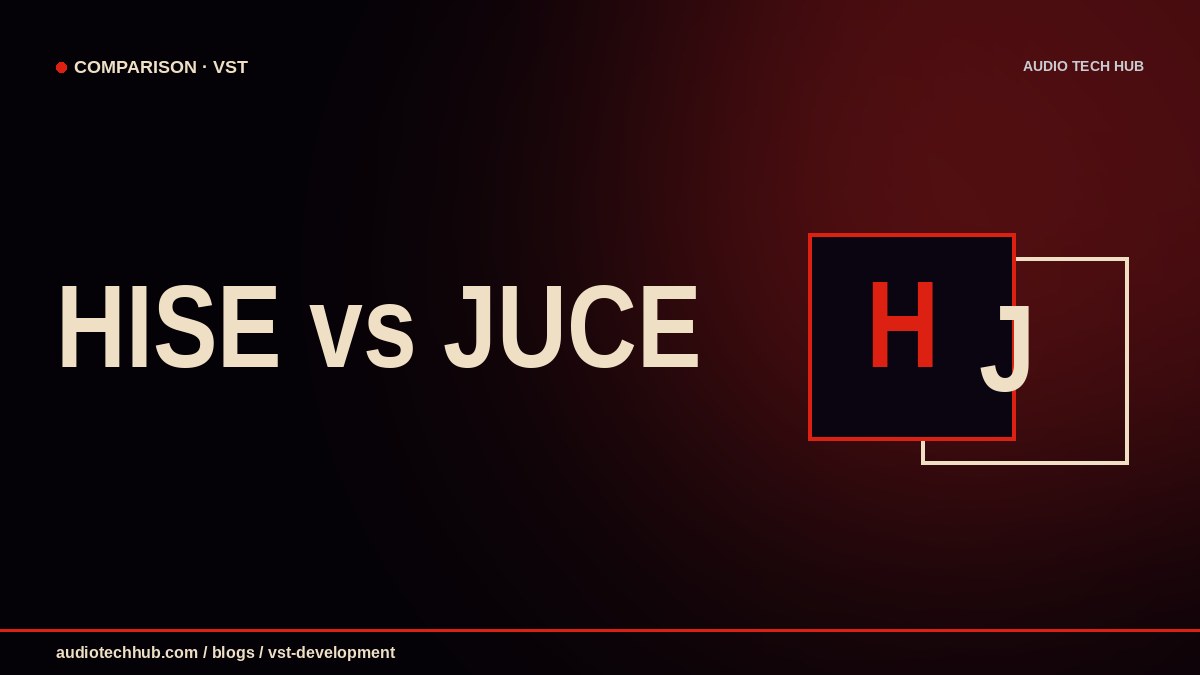 HISE vs JUCE — VST development comparison · Audio Tech Hub