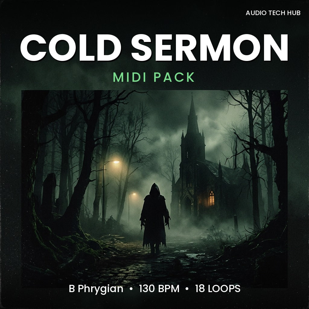 Cold Sermon: Horror Trap MIDI Pack (B Phrygian, 130 BPM)