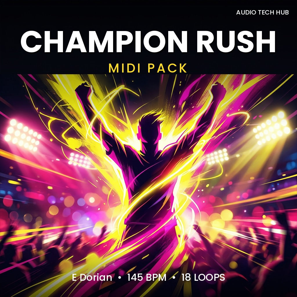 Champion Rush: Club MIDI Pack (E Dorian, 145 BPM)