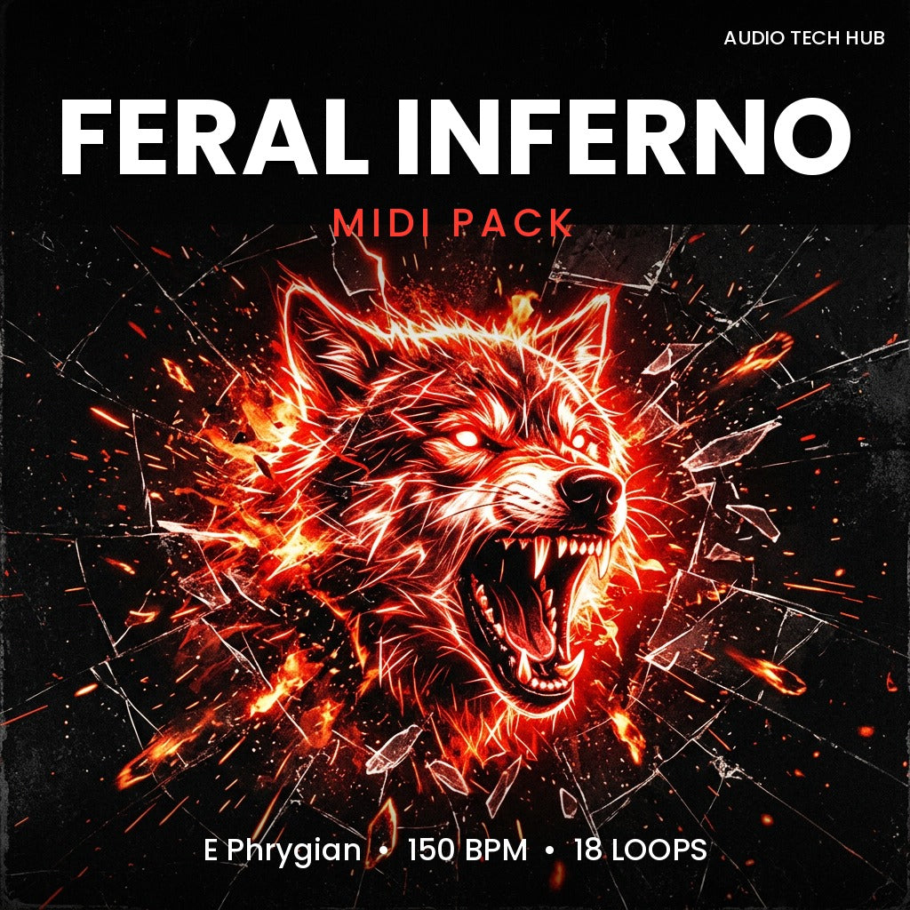 Feral Inferno: Hard Trap MIDI Pack (E Phrygian, 150 BPM)