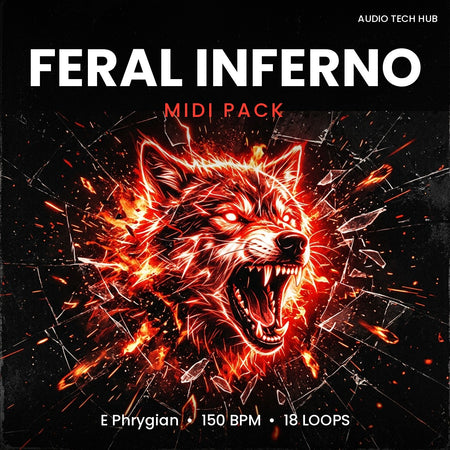 Feral Inferno: Hard Trap MIDI Pack (E Phrygian, 150 BPM)