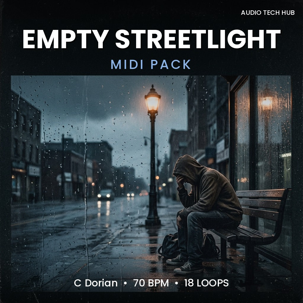 Empty Streetlight: Emo Rap MIDI Pack (C Dorian, 70 BPM)