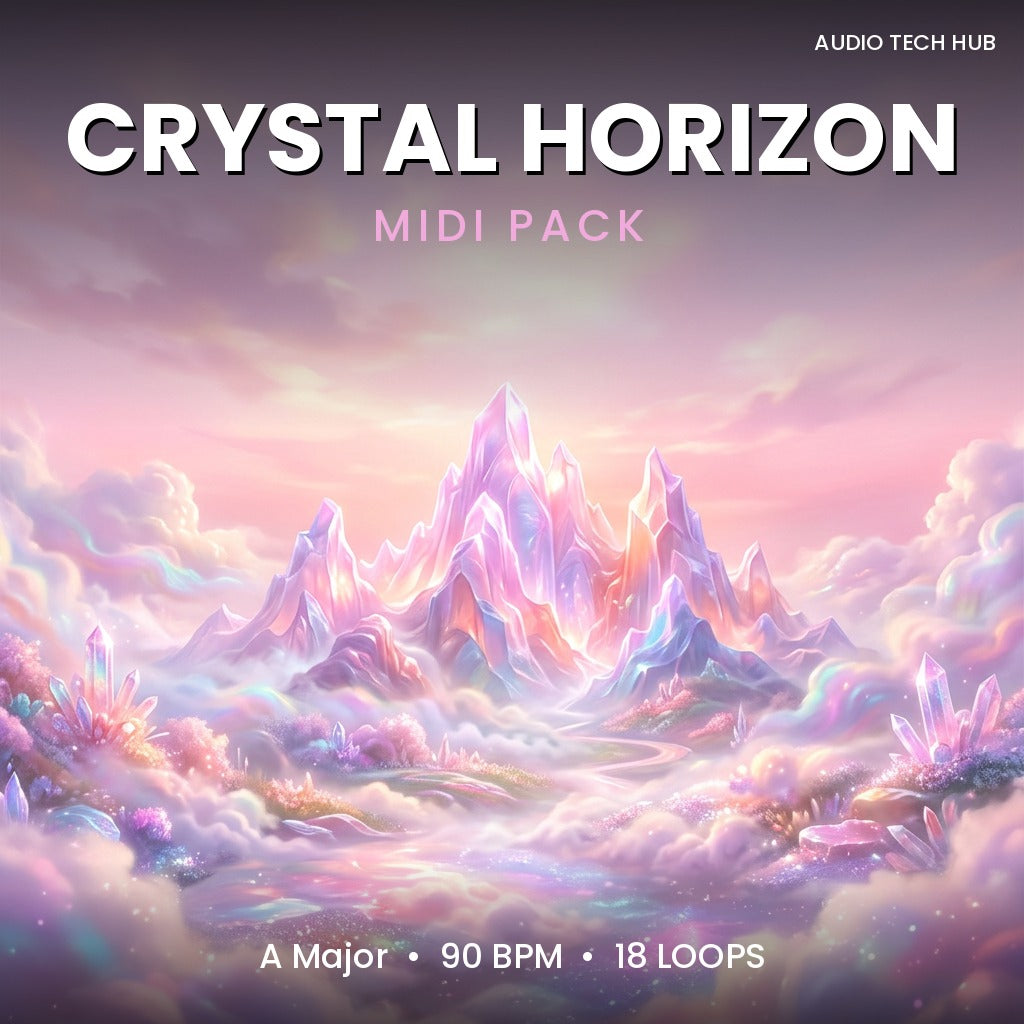 Crystal Horizon: Pluggnb MIDI Pack (A Major, 90 BPM)