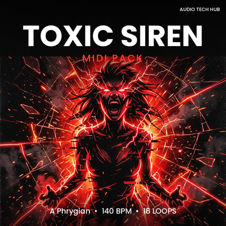 Toxic Siren: Rage MIDI Pack (A Phrygian, 140 BPM)