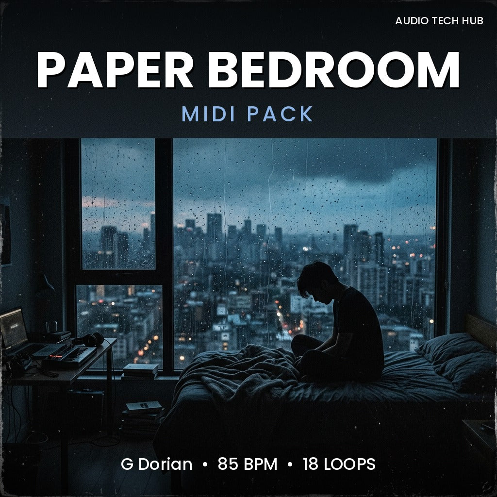 Paper Bedroom: Lo-fi MIDI Pack (G Dorian, 85 BPM)