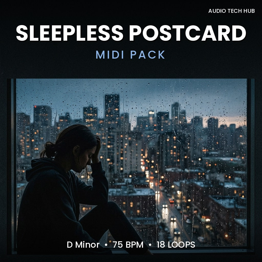 Sleepless Postcard: R&B MIDI Pack (D Minor, 75 BPM)
