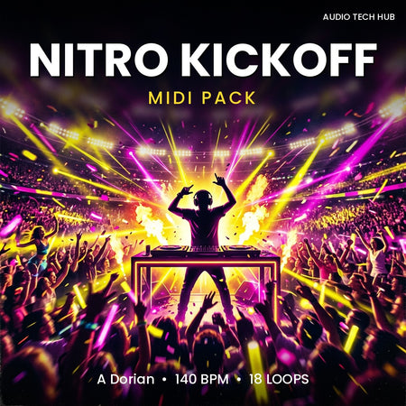 Nitro Kickoff: Club MIDI Pack (A Dorian, 140 BPM)