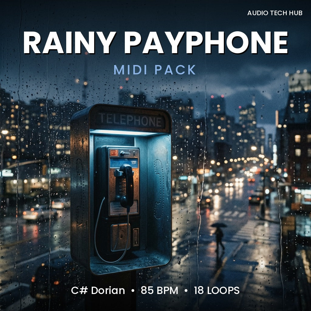 Rainy Payphone: Lo-fi MIDI Pack (C# Dorian, 85 BPM)
