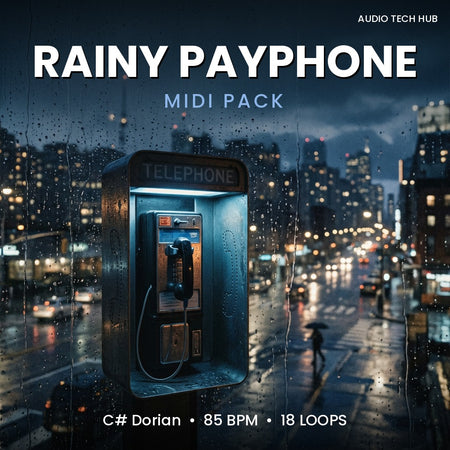 Rainy Payphone: Lo-fi MIDI Pack (C# Dorian, 85 BPM)