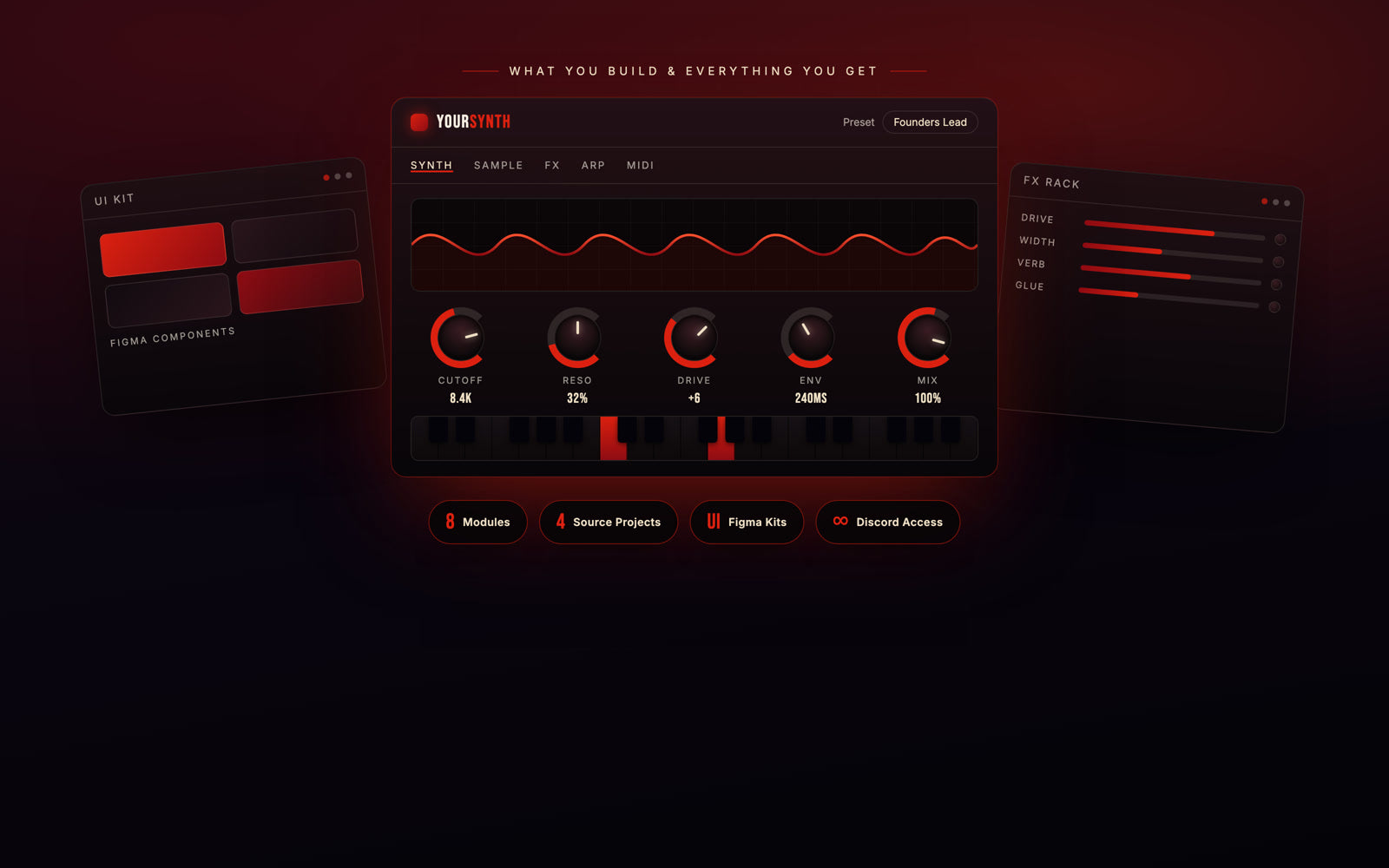 VST Development Course — build a commercial-grade synth plus source projects, UI kits and Discord access